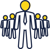 Assurance groupe d'agents tête jaune
