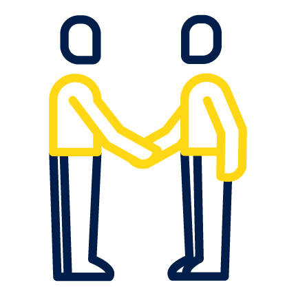 People Handshake Transation Outline assurance