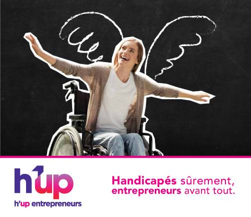 femme sur un fauteuil roulant HUP et gan assurances
