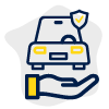 picto voiture sur une main responsabilité civile assurance flotte auto