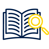 livre avec une loupe